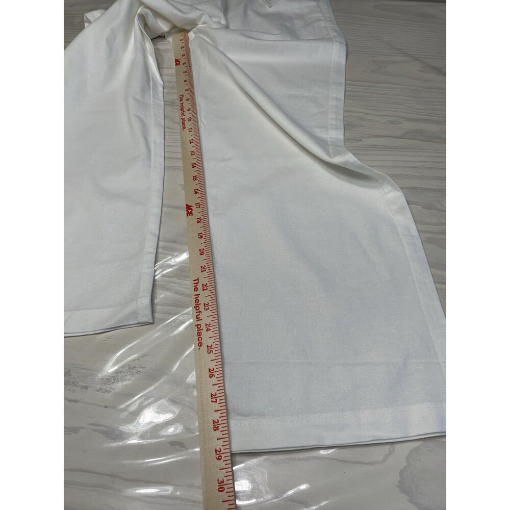 J.Crew Factory Linen-blend slim wide-leg drawstring pant NWT Size 10 - Picture 9 of 12